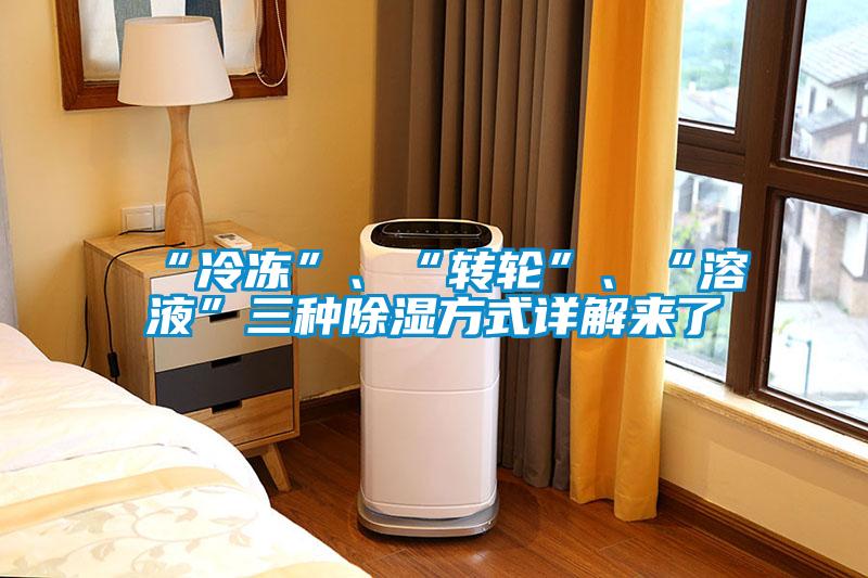 “冷凍”、“轉(zhuǎn)輪”、“溶液”三種除濕方式詳解來了