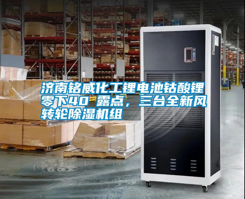 濟(jì)南銘威化工鋰電池鈷酸鋰零下40℃露點(diǎn)，三臺全新風(fēng)轉(zhuǎn)輪除濕機(jī)組