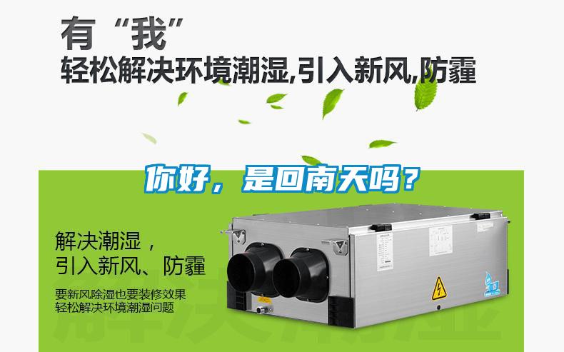 你好，是回南天嗎？