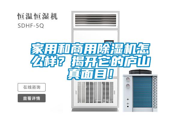 家用和商用除濕機怎么樣？揭開它的廬山真面目！