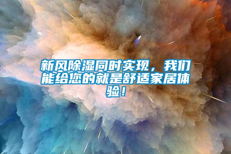 新風(fēng)除濕同時(shí)實(shí)現(xiàn)，我們能給您的就是舒適家居體驗(yàn)！