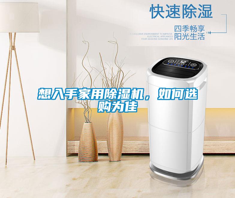 想入手家用除濕機，如何選購為佳