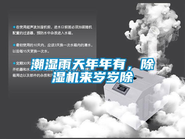 潮濕雨天年年有，除濕機來歲歲除