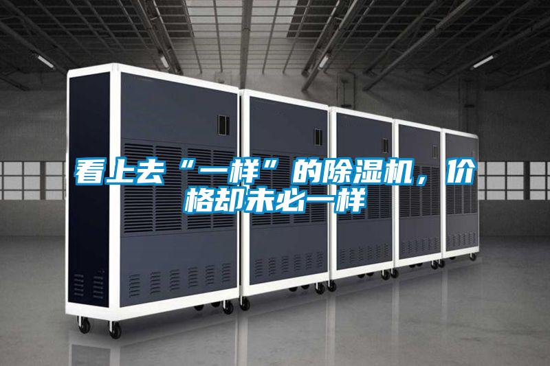 看上去“一樣”的除濕機，價格卻未必一樣
