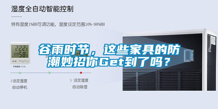 谷雨時(shí)節(jié)，這些家具的防潮妙招你Get到了嗎？