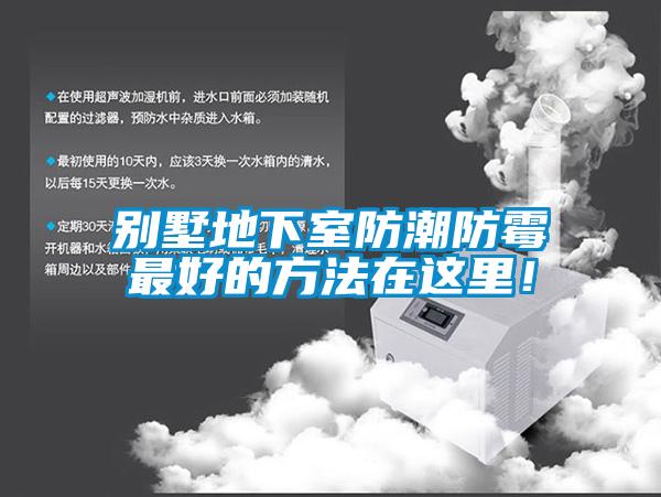 別墅地下室防潮防霉最好的方法在這里！