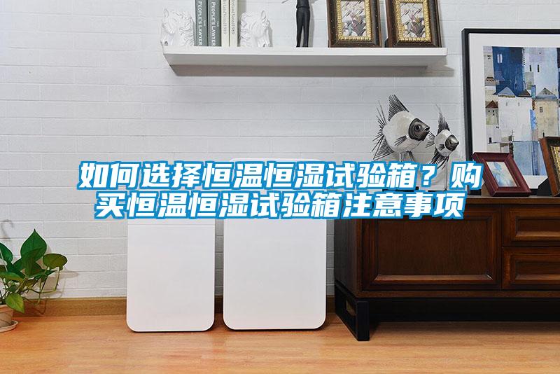 如何選擇恒溫恒濕試驗(yàn)箱？購買恒溫恒濕試驗(yàn)箱注意事項(xiàng)