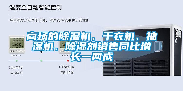 商場的除濕機(jī)、干衣機(jī)、抽濕機(jī)、除濕劑銷售同比增長一兩成