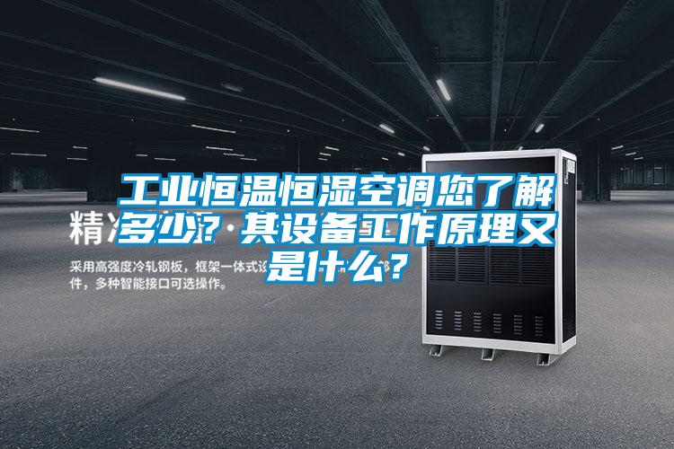 工業(yè)恒溫恒濕空調(diào)您了解多少？其設(shè)備工作原理又是什么？