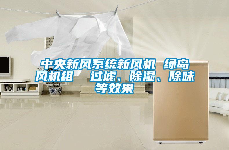 中央新風(fēng)系統(tǒng)新風(fēng)機(jī) 綠島風(fēng)機(jī)組  過濾、除濕、除味等效果