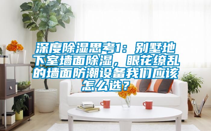 深度除濕思考1：別墅地下室墻面除濕，眼花繚亂的墻面防潮設(shè)備我們應(yīng)該怎么選？