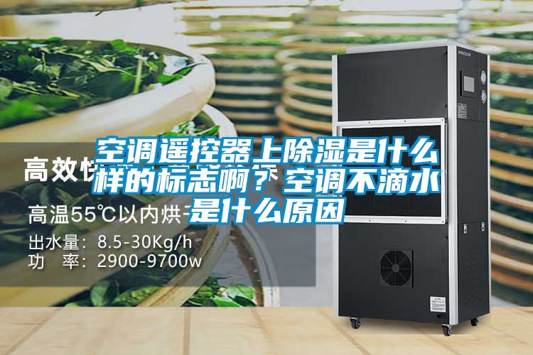 空調遙控器上除濕是什么樣的標志啊？空調不滴水是什么原因