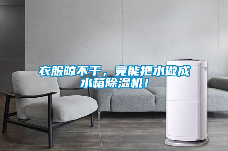 衣服晾不干，竟能把水做成水箱除濕機！