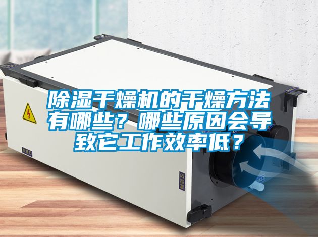 除濕干燥機的干燥方法有哪些？哪些原因會導致它工作效率低？